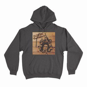 Bob Marley Burin' Black Hoodie